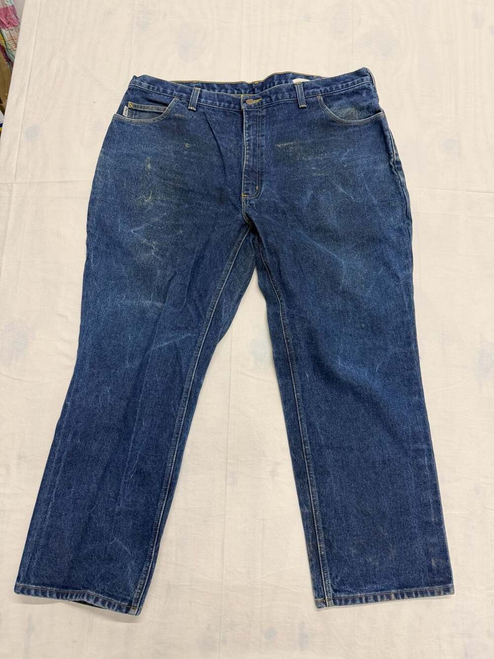 Carhartt Flame Resistant FR Relaxed Fit Straight Leg Denim Jeans 44x30